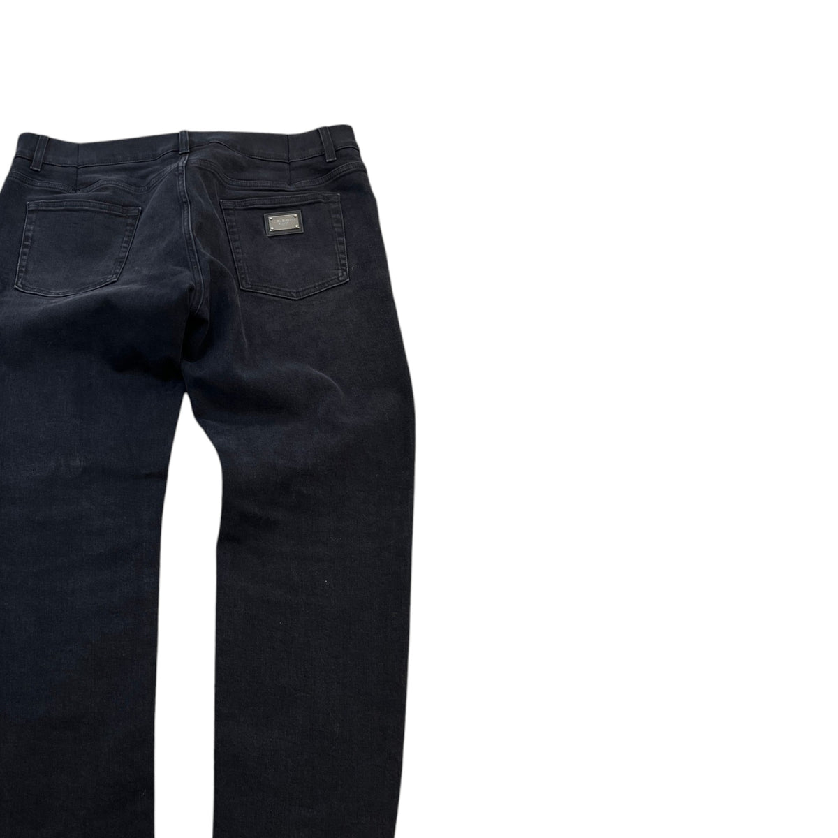 Men's Slim Fit Tab Logo Jeans Black Size XL / W36 - Photo 4