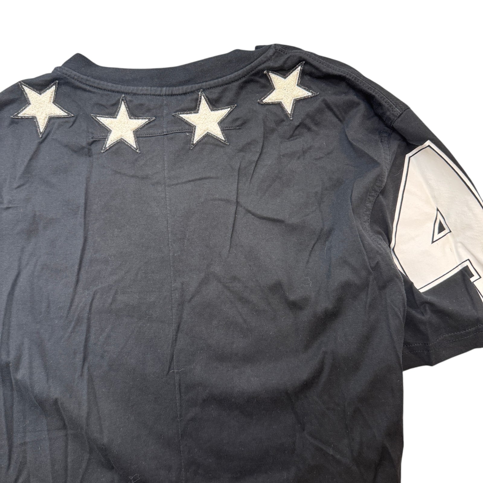 Men's Star Patch T-Shirt Black Size M - Photo 4