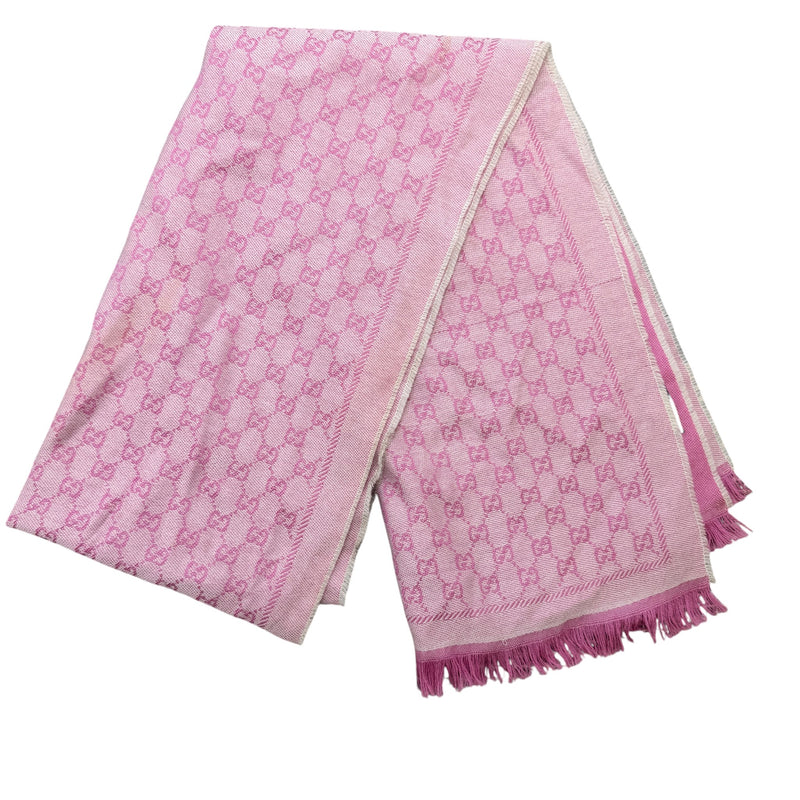 Women's Gg Jaquard Scarf Pink