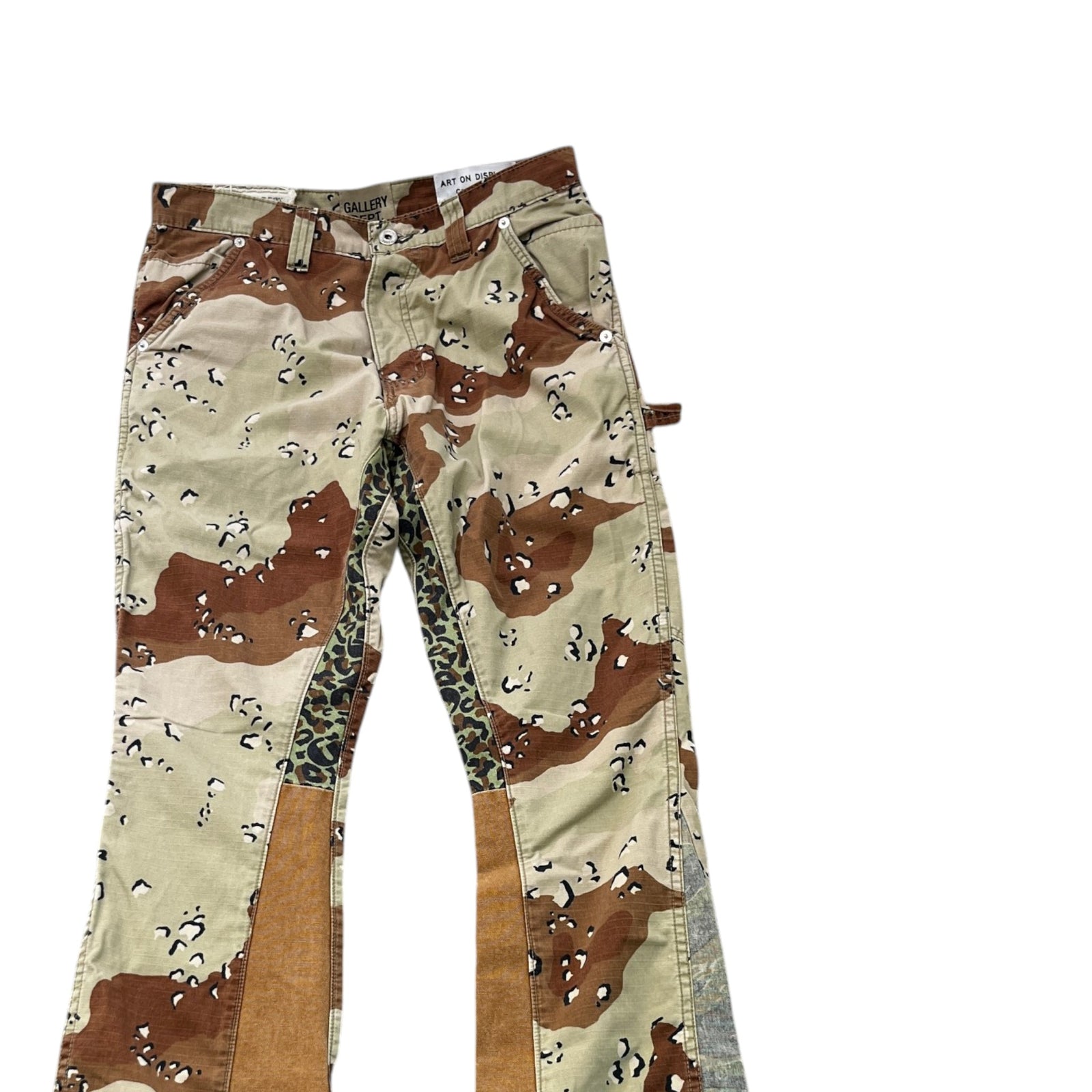 Men's Carpenter Flare Trousers Brown Size Waist 30" - Photo 3