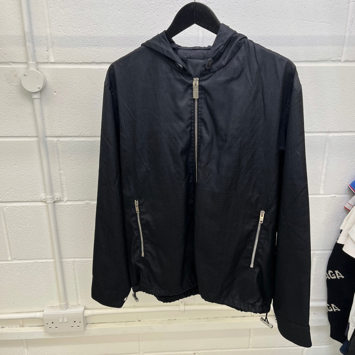 Men's Monogram Jacquard Jacket Black Size S - Photo 6