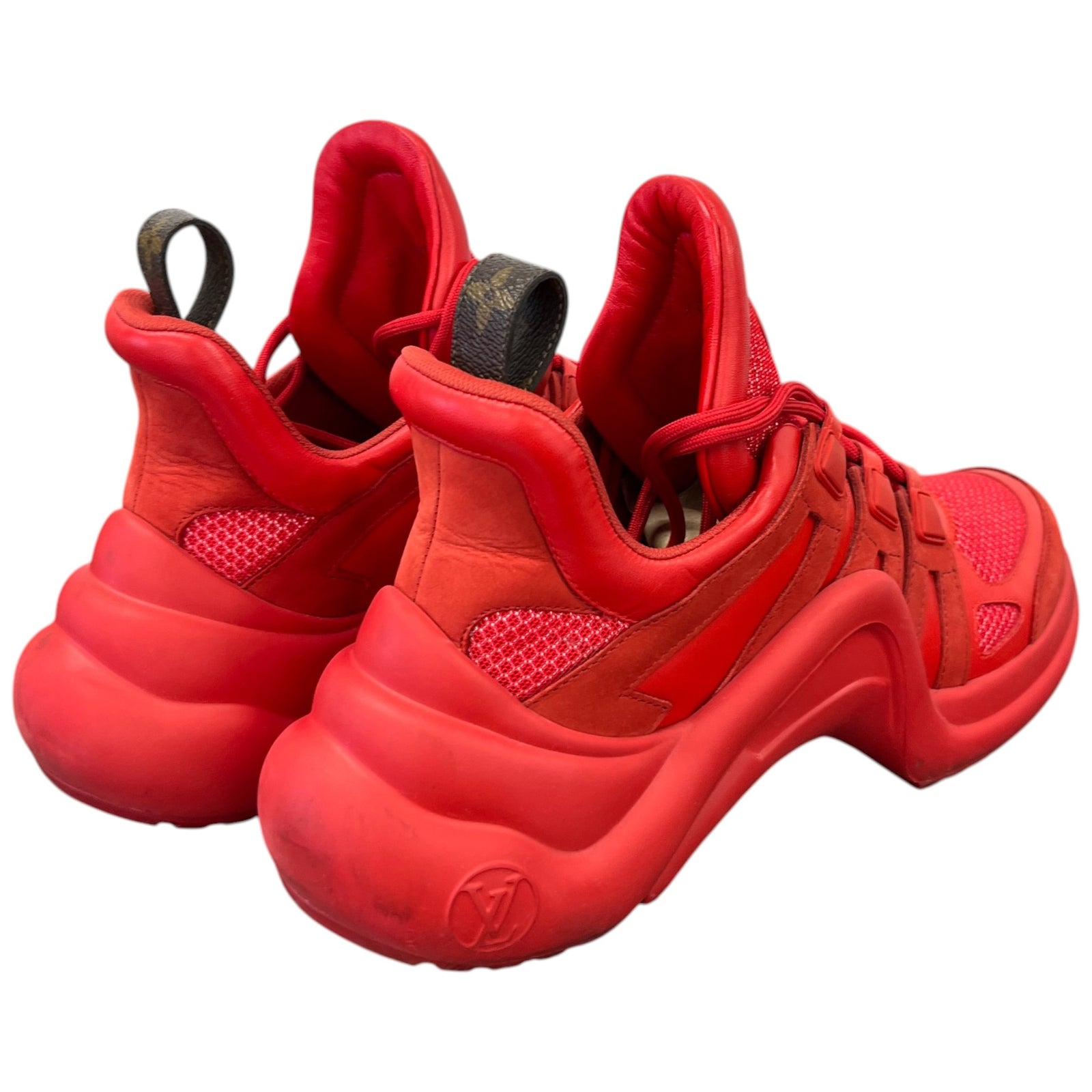 Women's LV Archlight Low Trainers Red Size UK 6 / EU 39 - Photo 8
