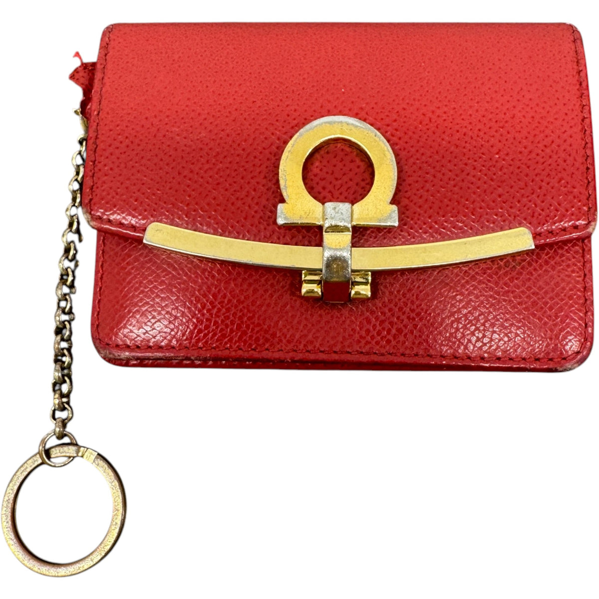 Women's Gancini Closure Keyring Red - Photo 1