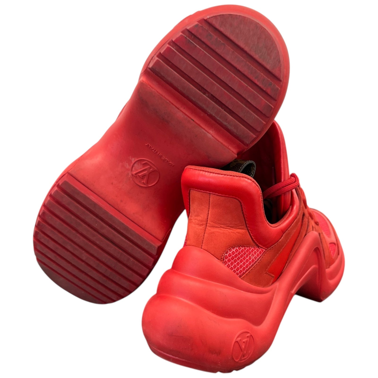 Women's LV Archlight Low Trainers Red Size UK 6 / EU 39 - Photo 10