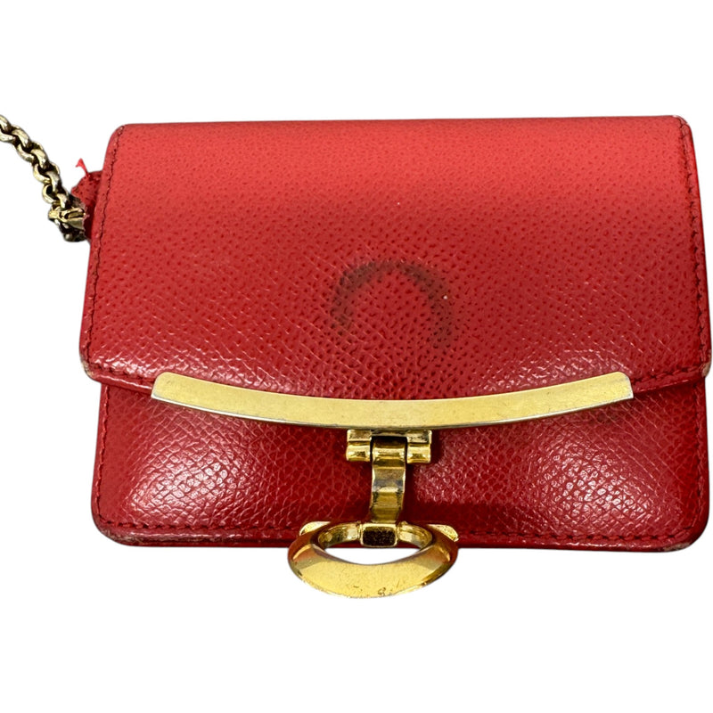 Women's Gancini Closure Keyring Red