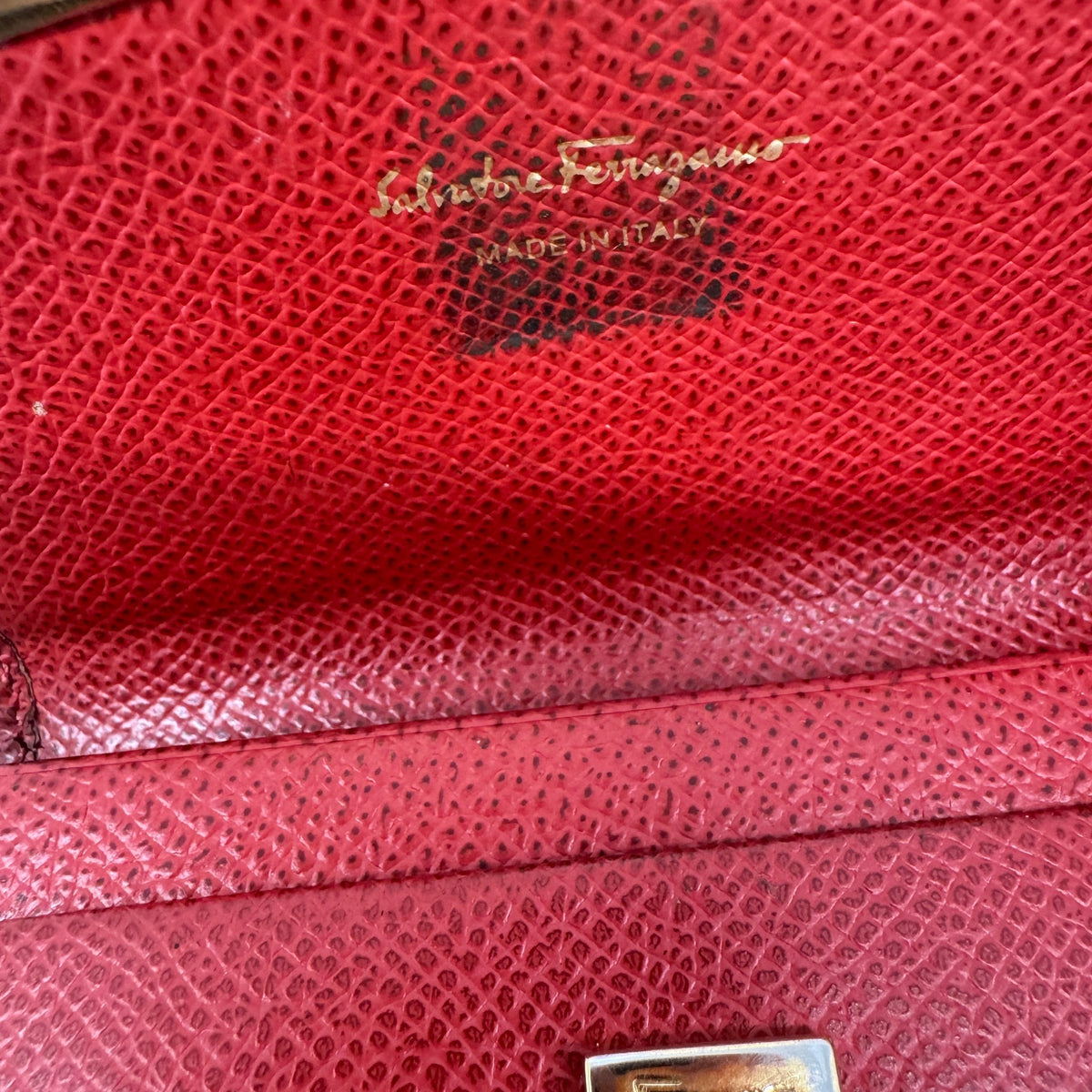 Women's Gancini Closure Keyring Red - Photo 5