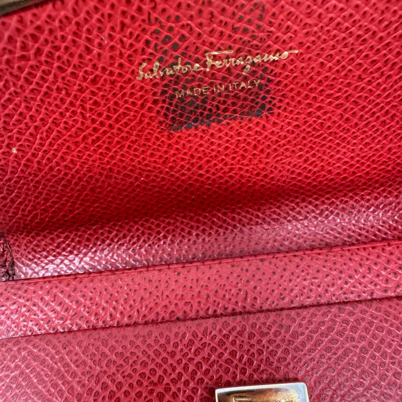 Women's Gancini Closure Keyring Red