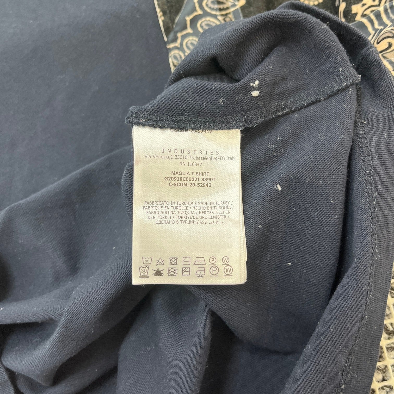Men's Maglia T-Shirt Navy Size M - Photo 7