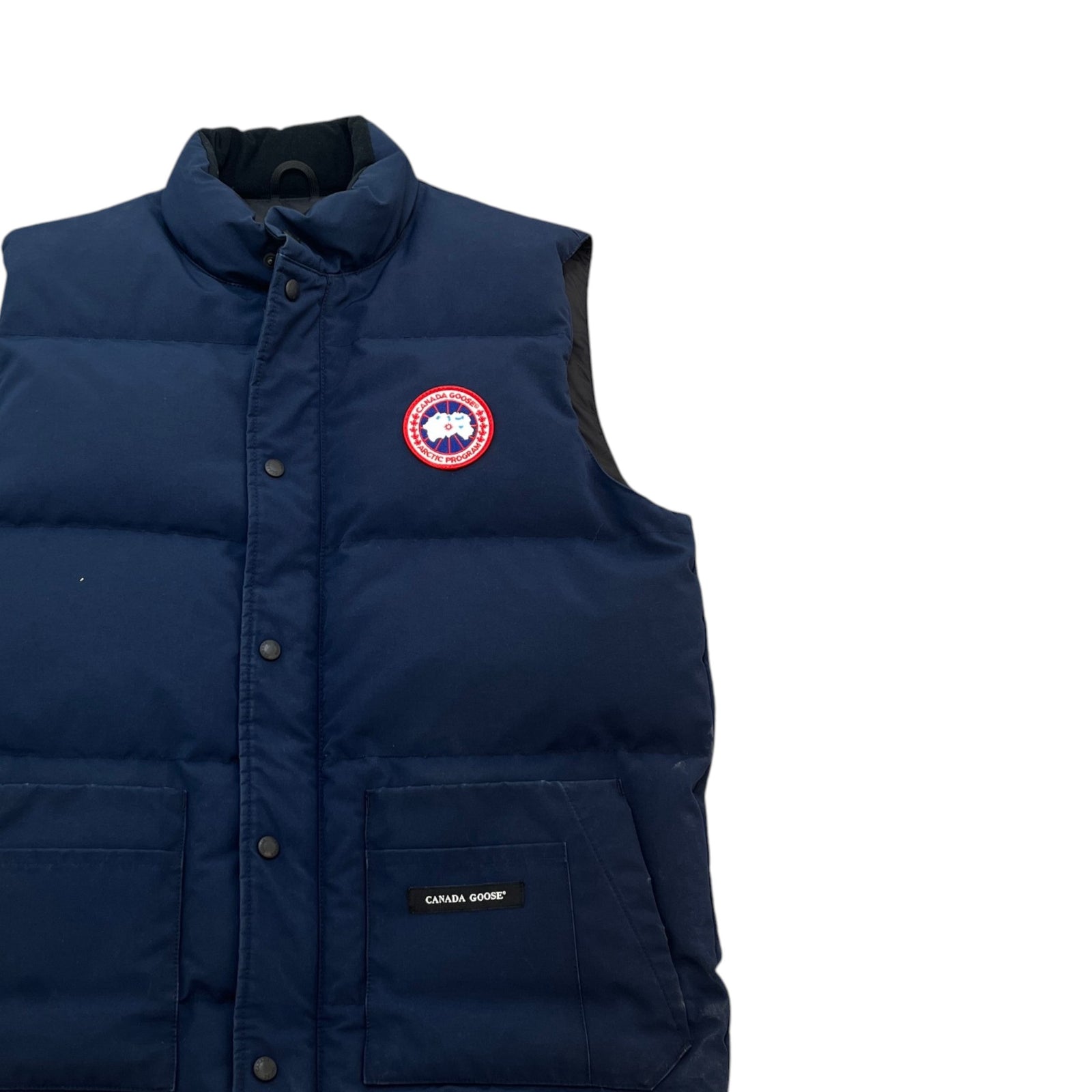 Men's Freestyle Crew Vest Gilet Navy Size L - Photo 3
