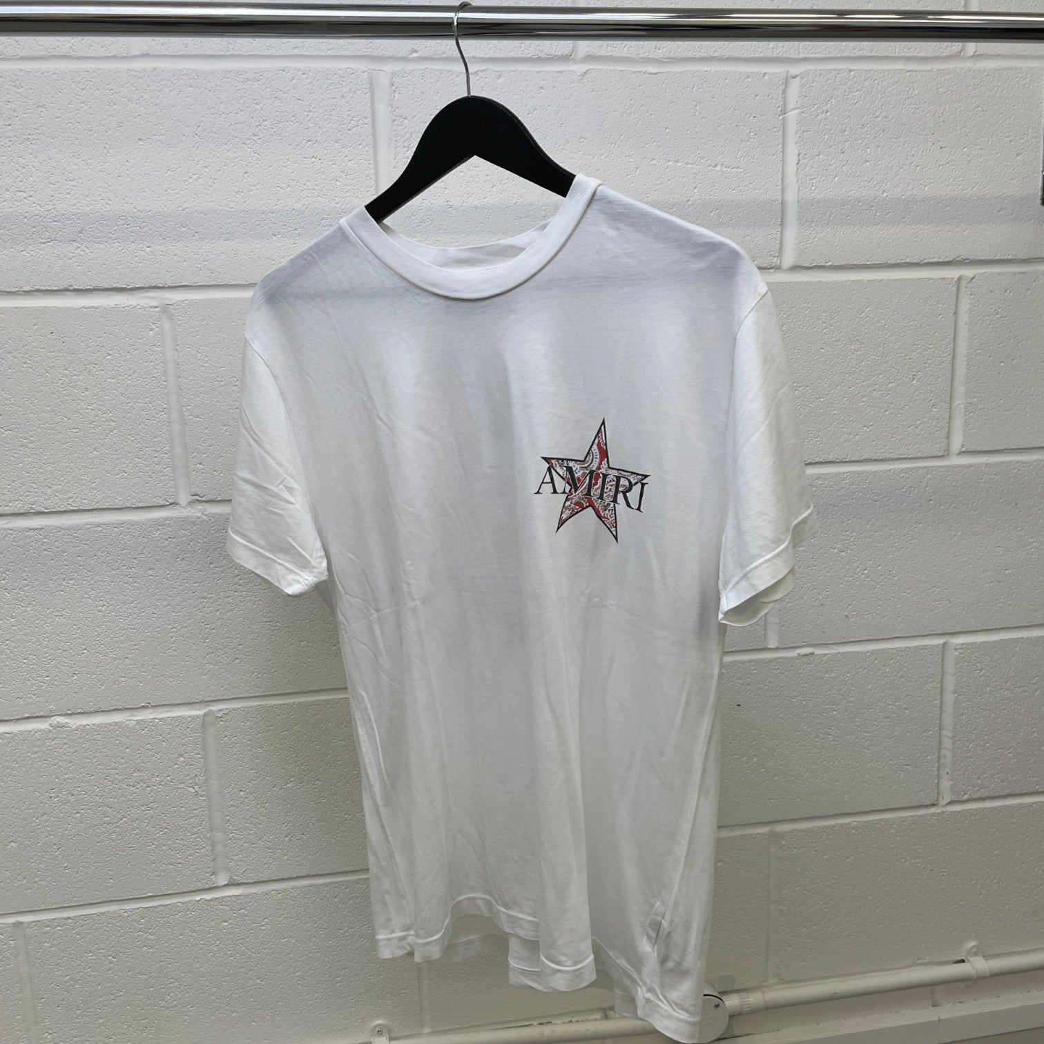 Men's Logo Print T-Shirt White Size S - Photo 9