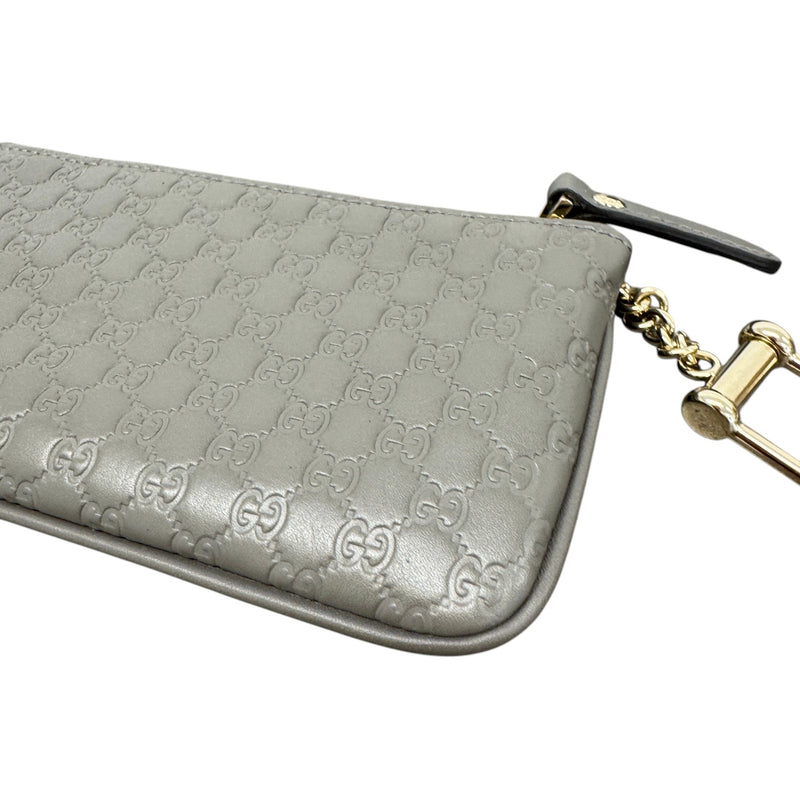 Women's Guccissima Key Pouch Purse Grey