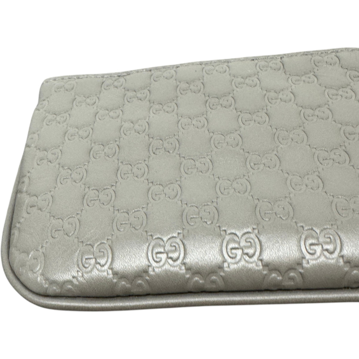 Women's Guccissima Key Pouch Purse Grey - Photo 4