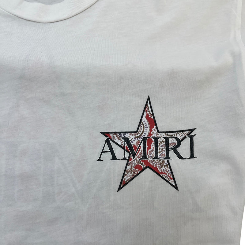 Men's Logo Print T-Shirt White Size S