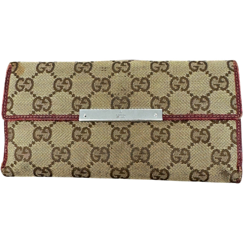 Women's GG Supreme Continental Purse Beige