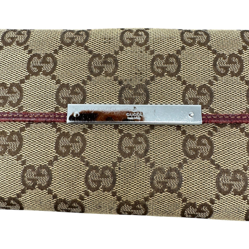 Women's GG Supreme Continental Purse Beige