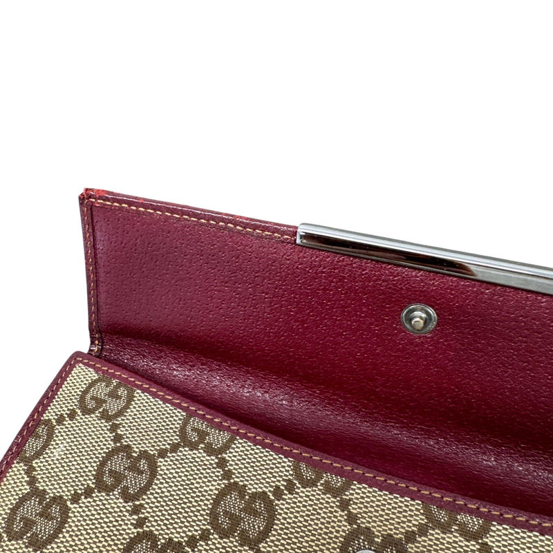 Women's GG Supreme Continental Purse Beige