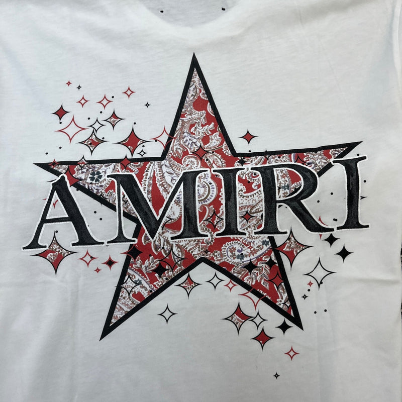 Men's Logo Print T-Shirt White Size S