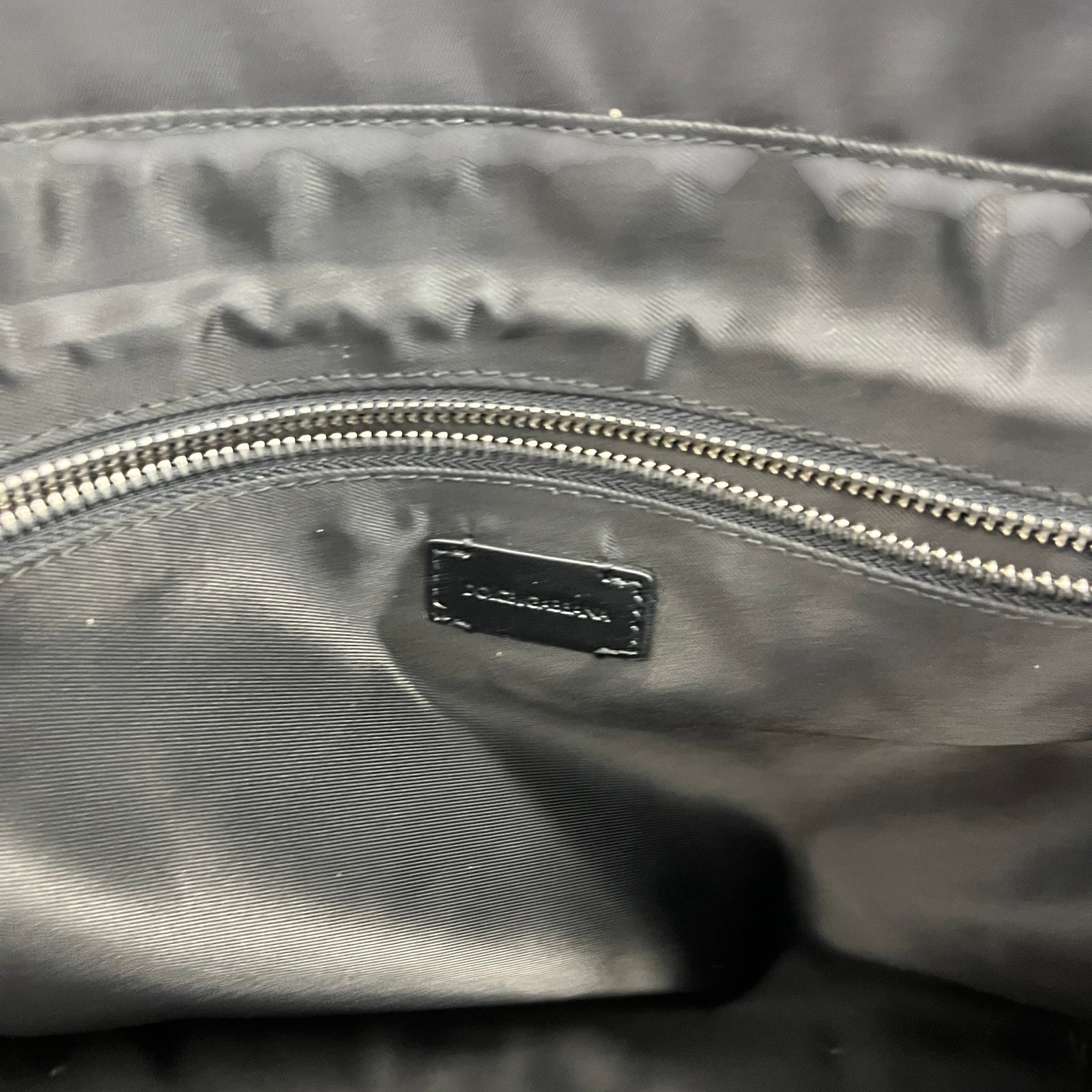 Men's Plaque Logo Messenger Bag Black - Photo 9