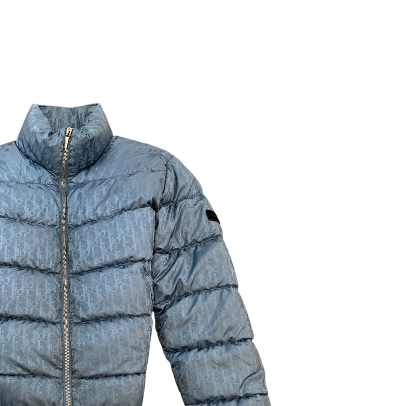 Men's Oblique Down Jacket Blue Size L