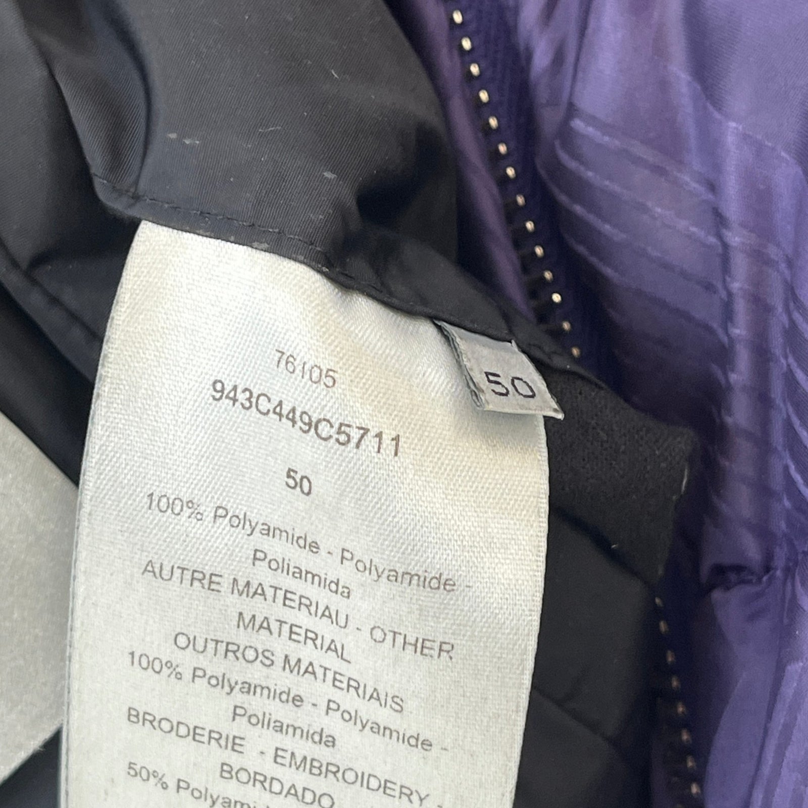 Men's CD Diamond Mirage Ski Capsule Jacket Purple Size L - Photo 5