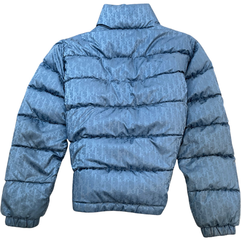 Men's Oblique Down Jacket Blue Size L