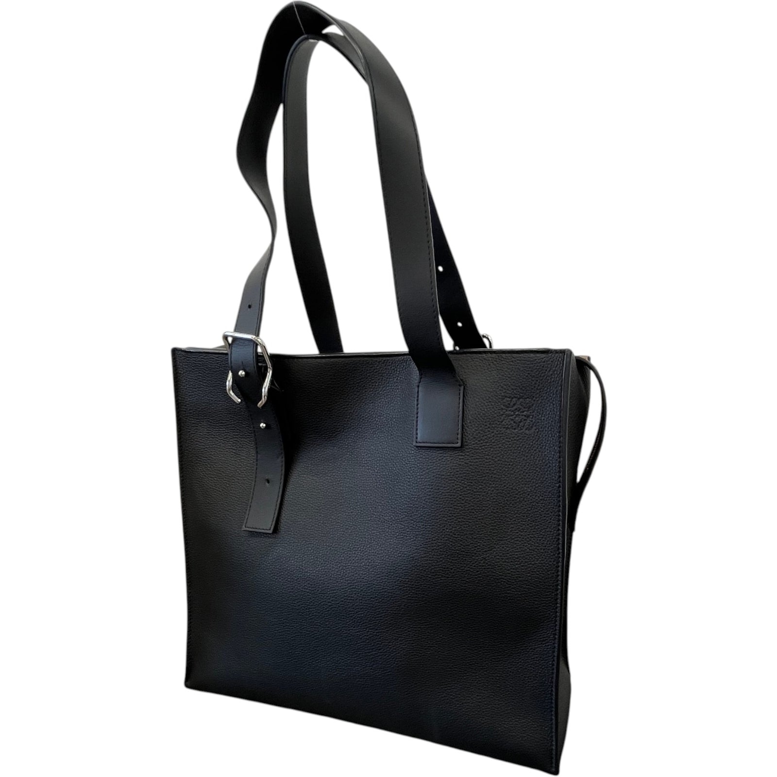Men's 2019 Buckle Tote Bag Black - Photo 4
