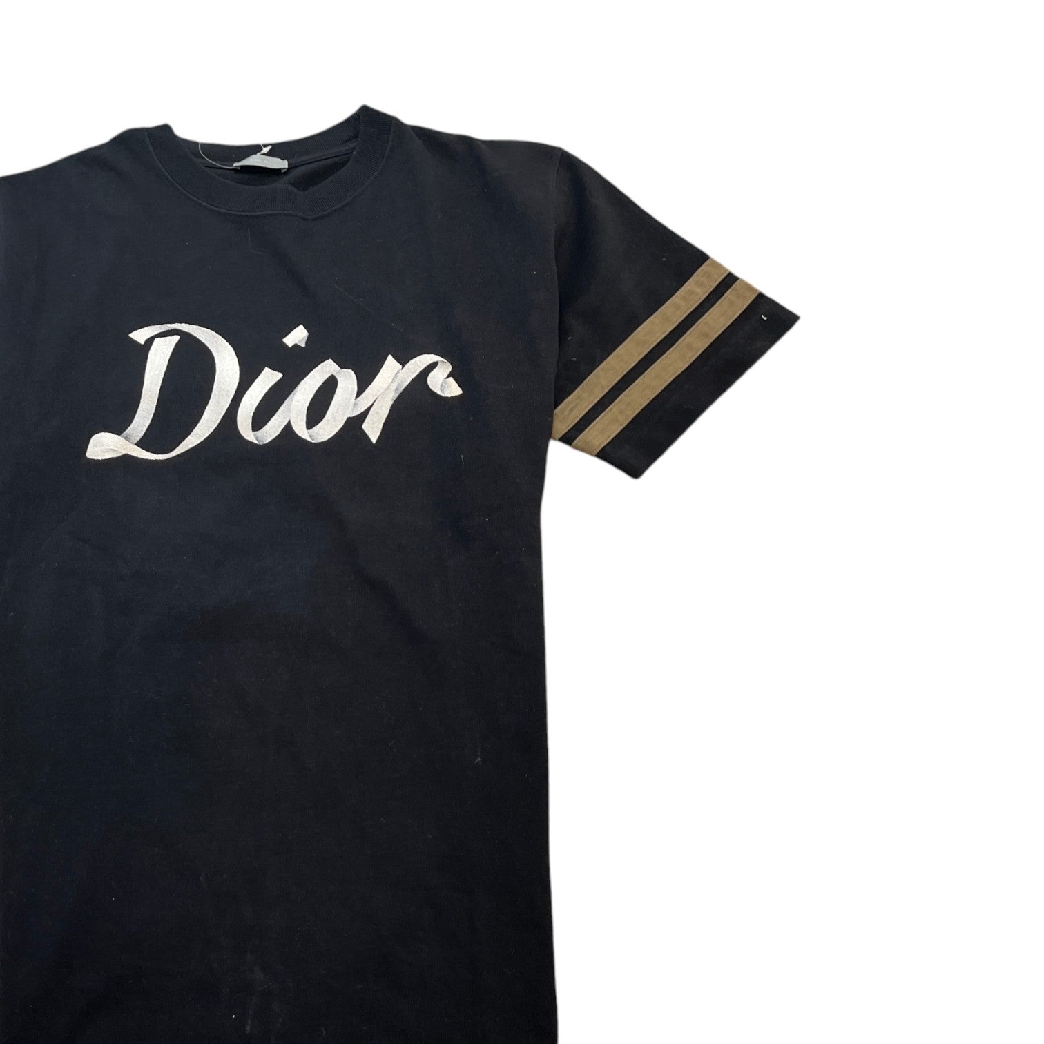 Men's Embroidered Logo T-Shirt Black Size M - Photo 3