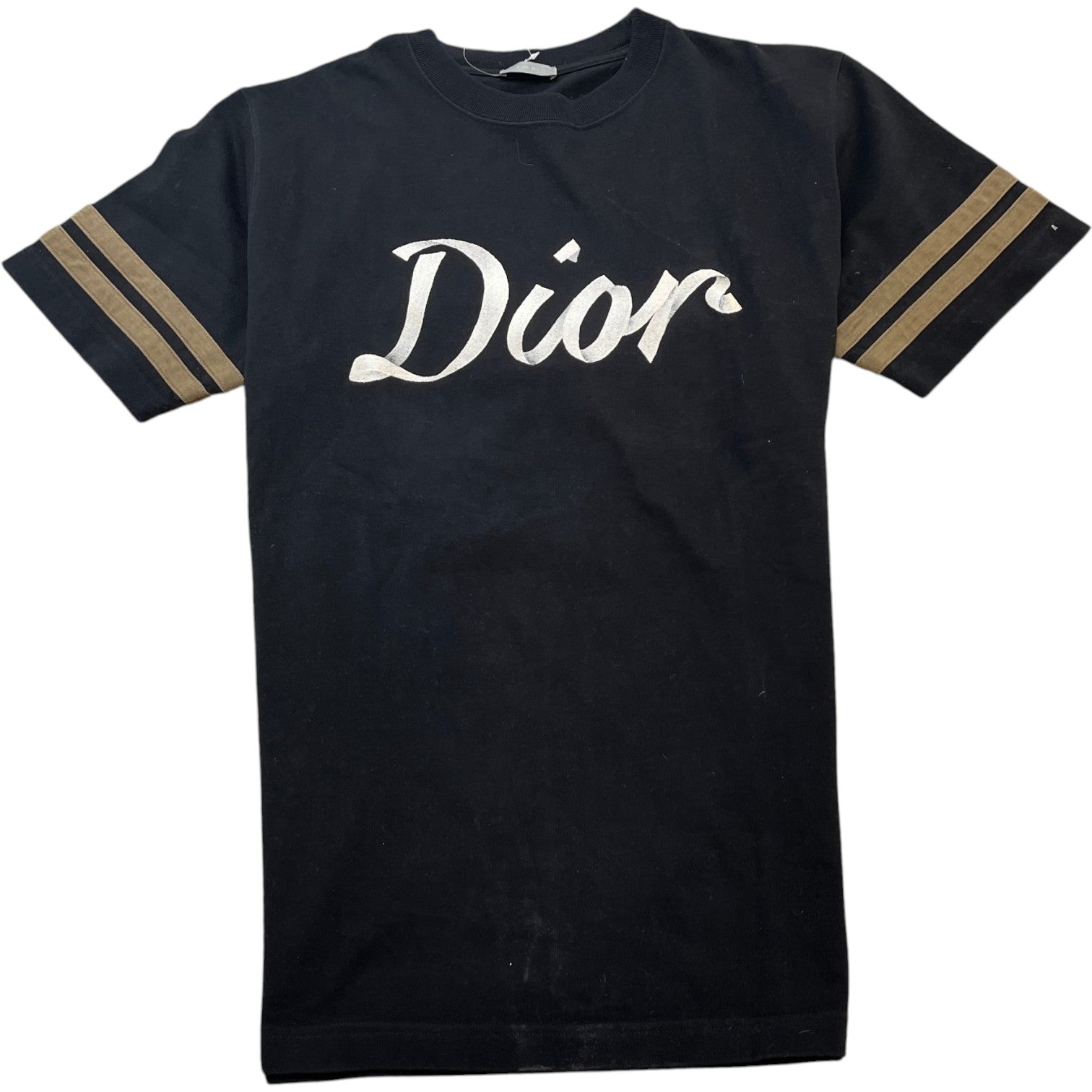Men's Embroidered Logo T-Shirt Black Size M - Photo 1