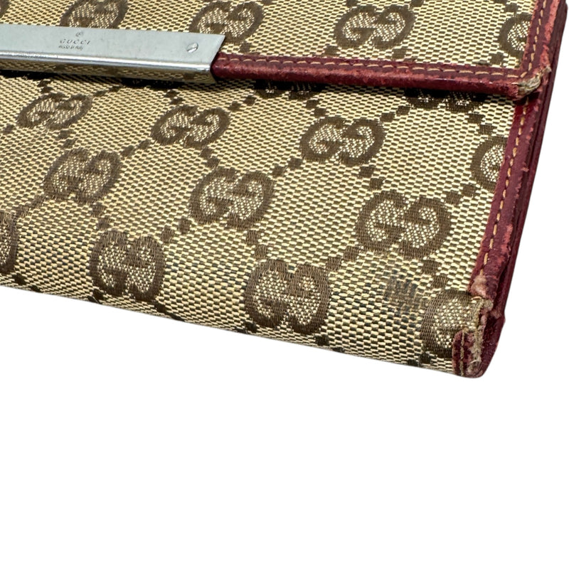 Women's GG Supreme Continental Purse Beige