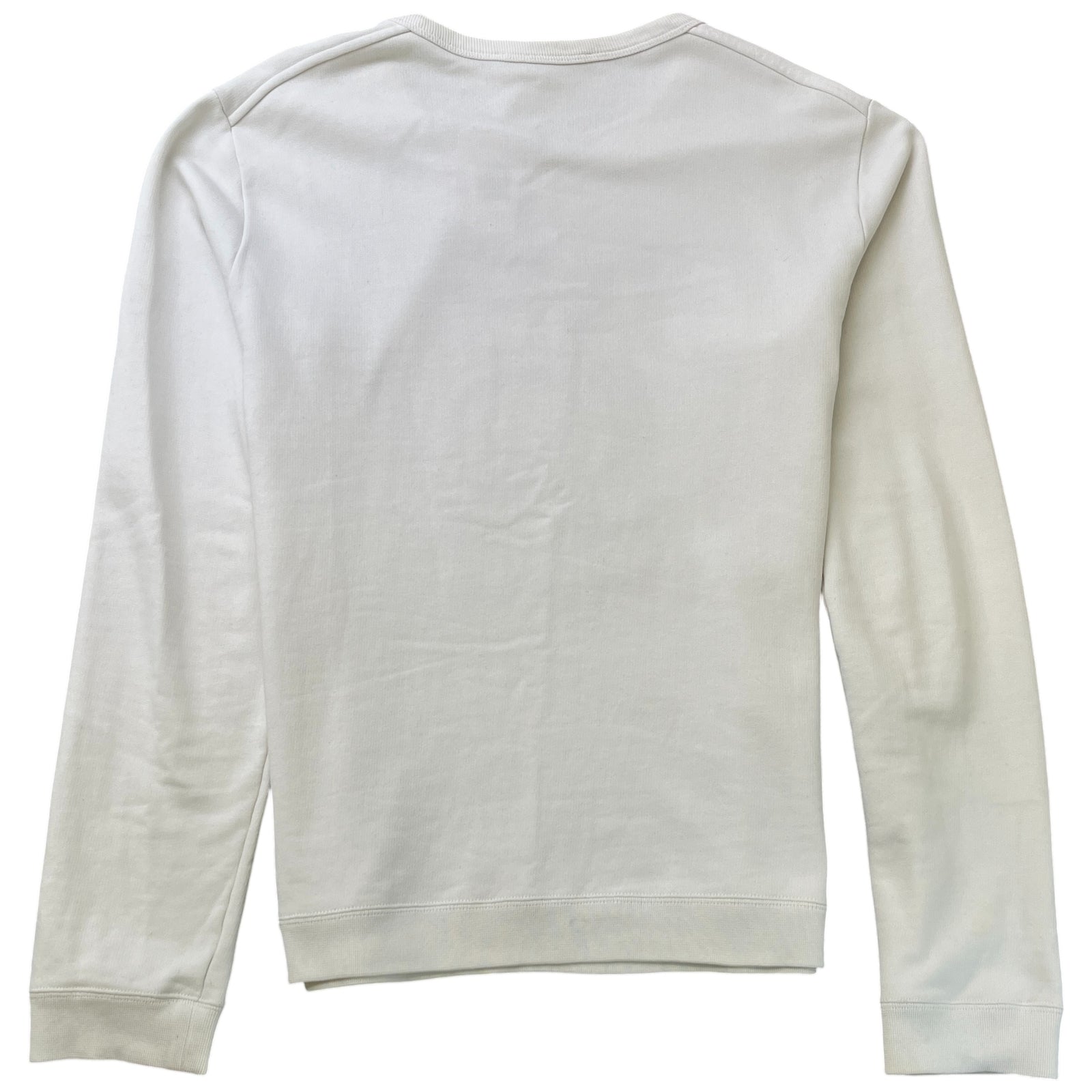 Men's Embroidered Anchor Long Sleeve T-Shirt White Size L - Photo 2