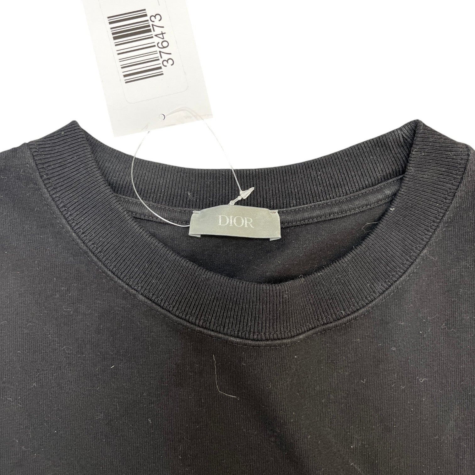 Men's Embroidered Logo T-Shirt Black Size M - Photo 7