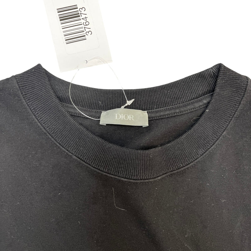 Men's Embroidered Logo T-Shirt Black Size M