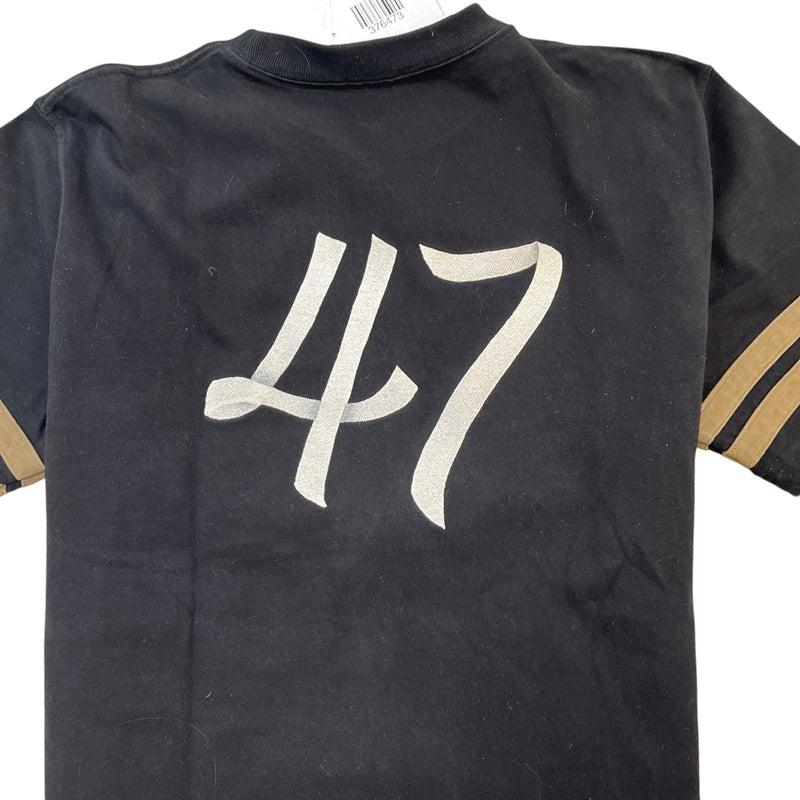 Men's Embroidered Logo T-Shirt Black Size M