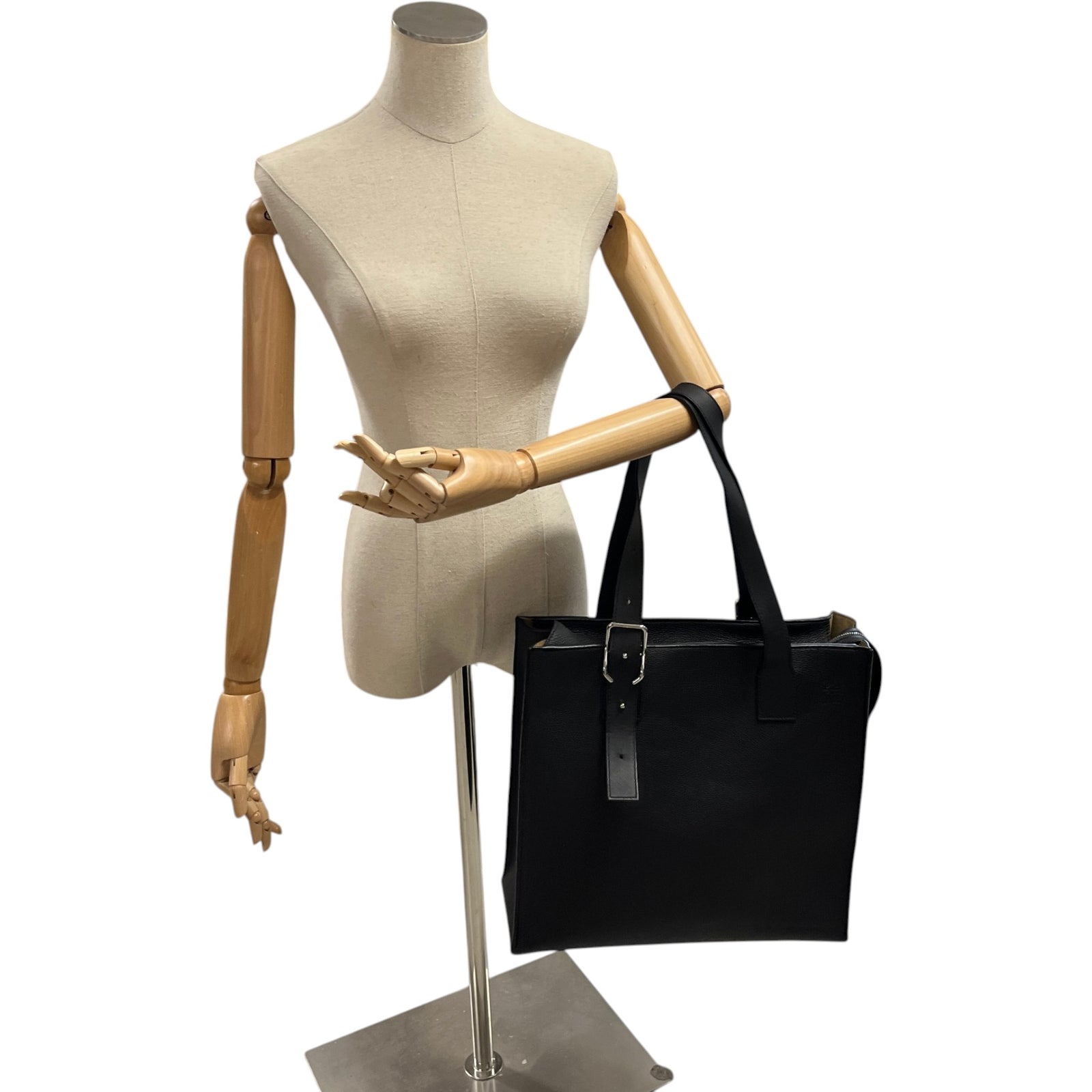Men's 2019 Buckle Tote Bag Black - Photo 2