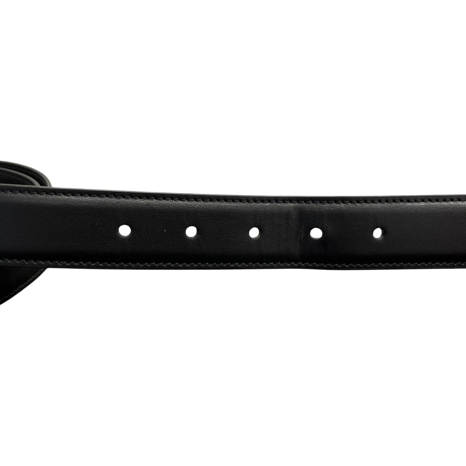 Men's Square Buckle Belt Black Size Waist 40" - Photo 6