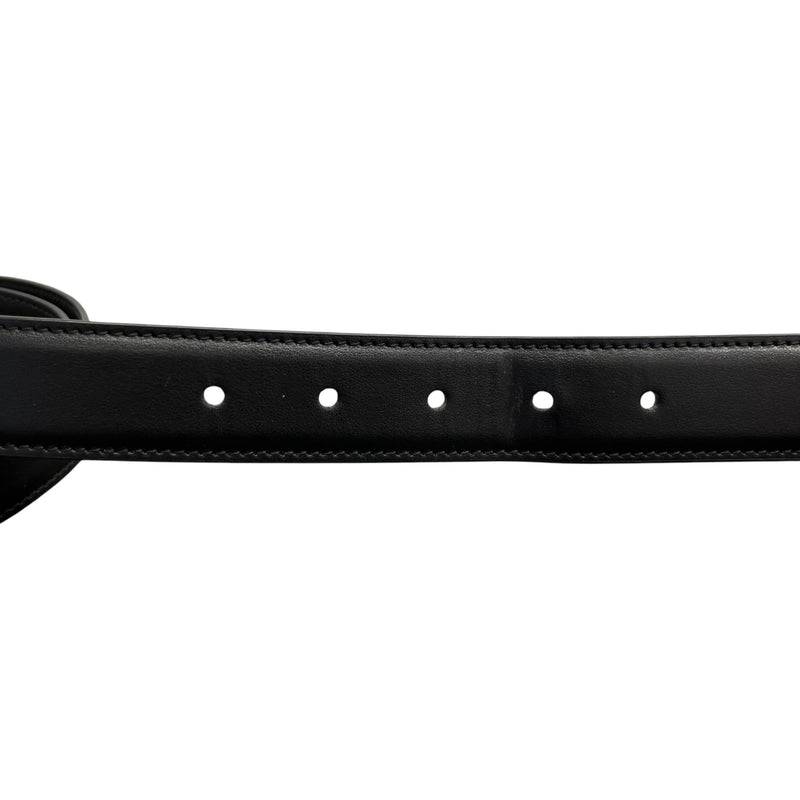 Men's Square Buckle Belt Black Size Waist 40"