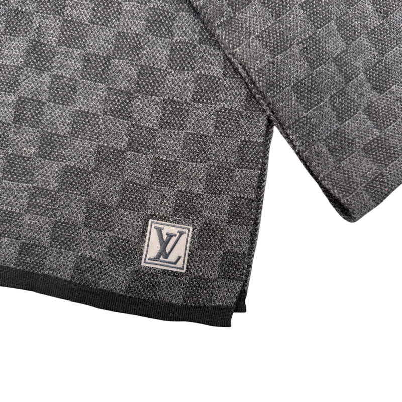 Men's Damier Graphite Scarf Grey