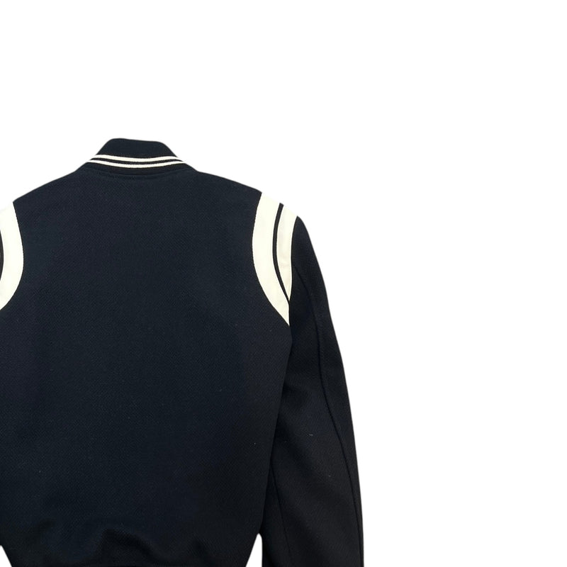 Men's Teddy Varsity Jacket Black Size M