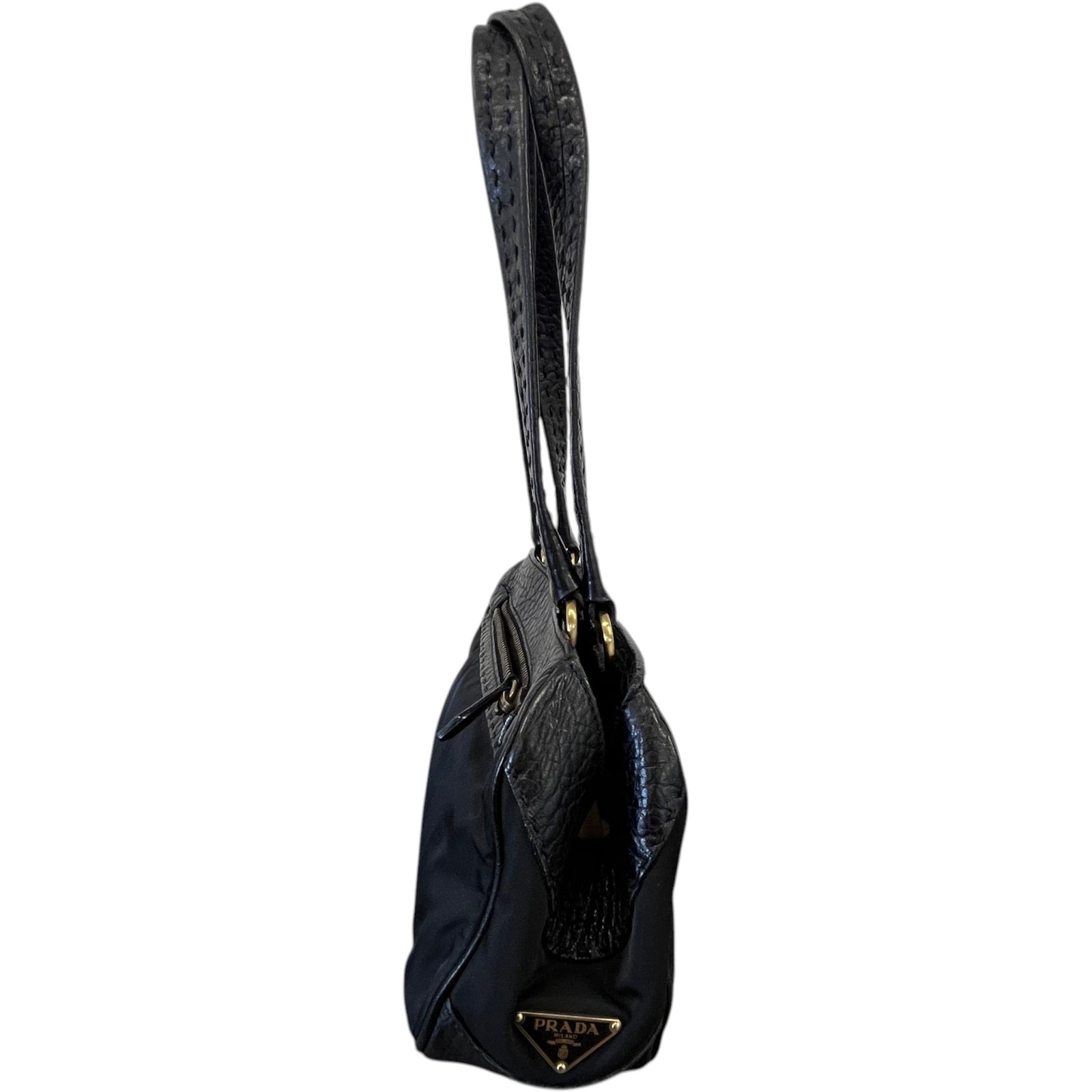 Women's Tessuto Nylon Bag Black - Photo 6