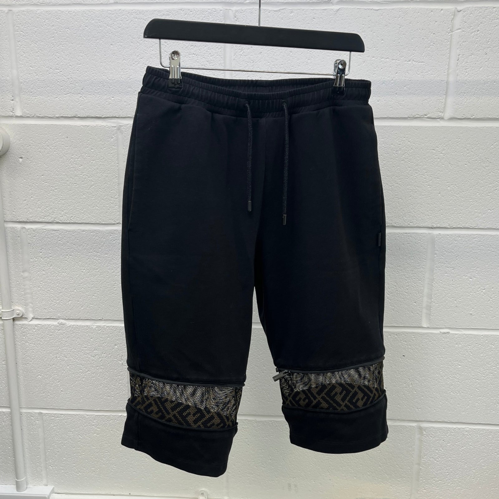 Men's Ff Zucca Casual Shorts Black Size IT 48 / UK 32 - Photo 14