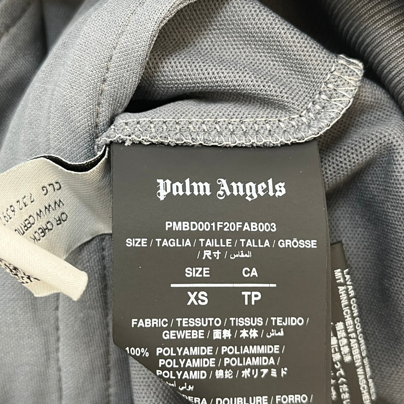 Men's Logo Print Track Jacket Grey Size XS