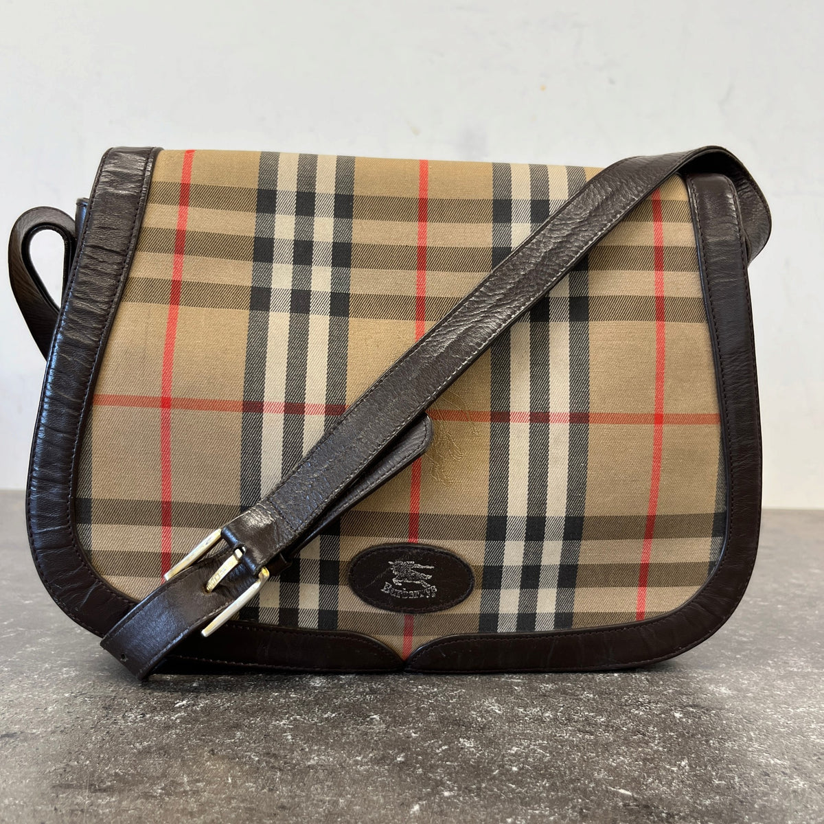 Women's Nova Check Crossbody Bag Beige - Photo 13