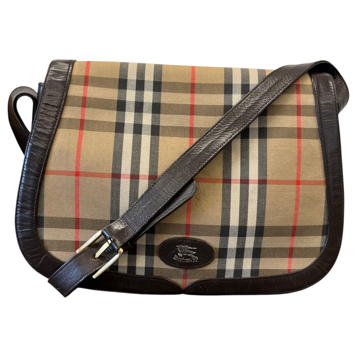 Women's Nova Check Crossbody Bag Beige - Photo 1