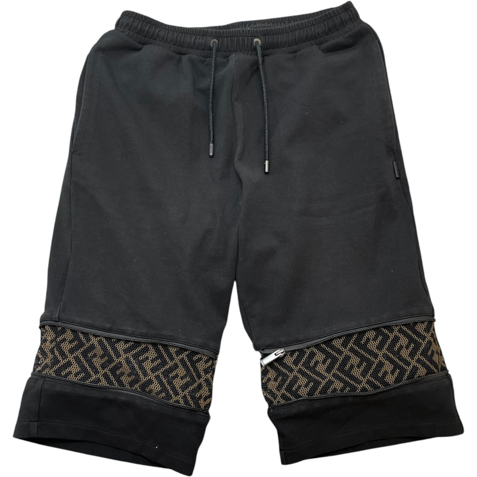 Men's Ff Zucca Casual Shorts Black Size IT 48 / UK 32 - Photo 1