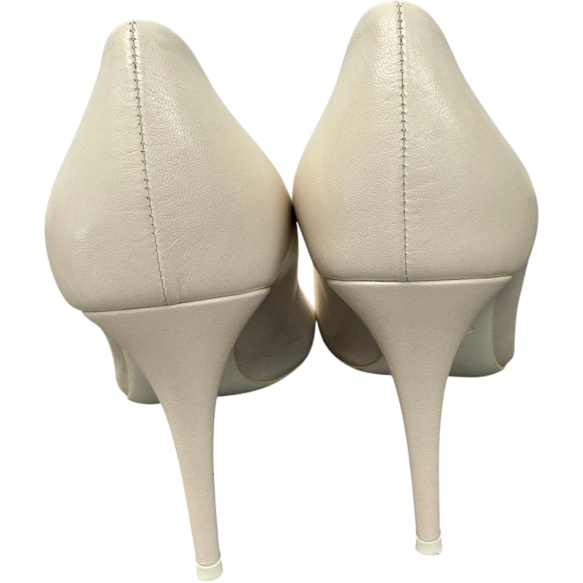 Women's Rockstud Heels Cream Size UK 6 / EU 39 - Photo 9