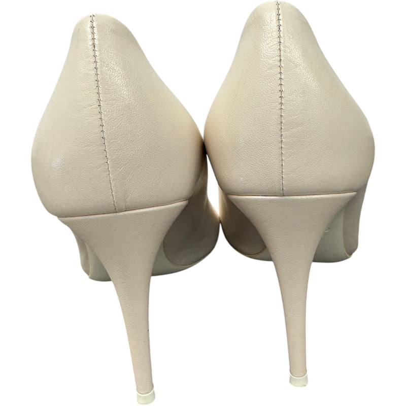 Women's Rockstud Heels Cream Size UK 6 / EU 39