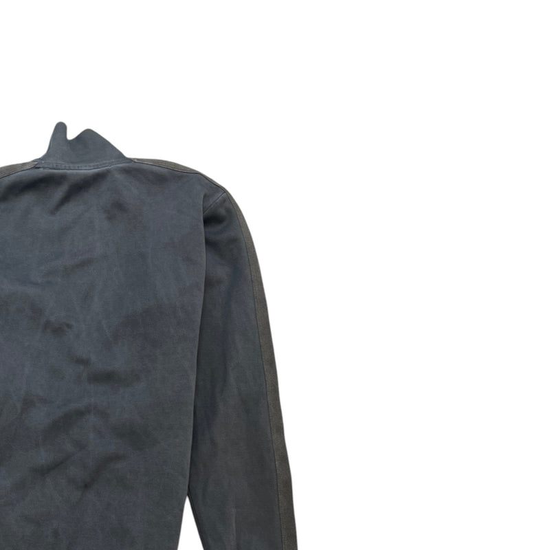 Men's Logo Print Track Jacket Grey Size XS
