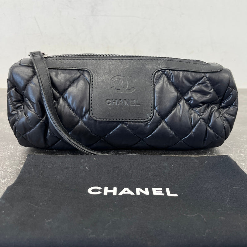 Women's Quilted Coco Cocoon Pouch Black