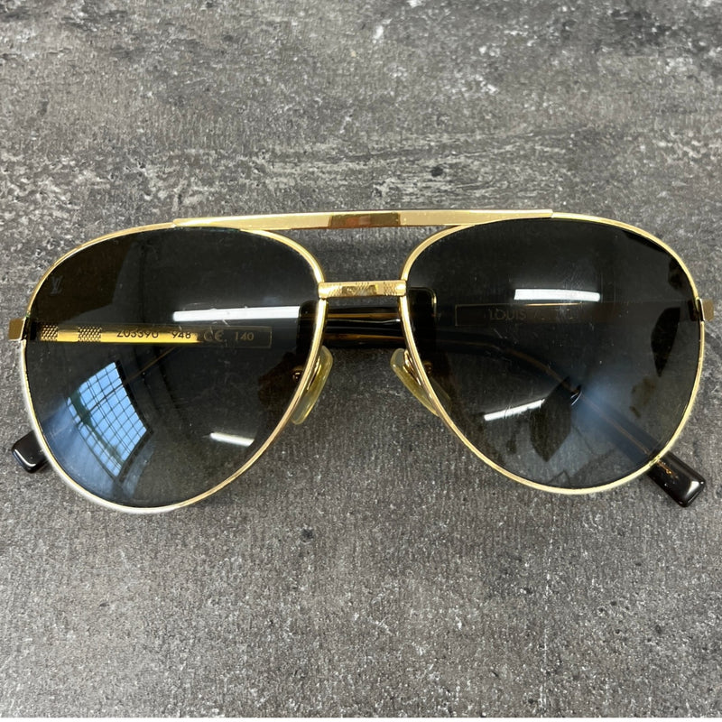 Men's Zo339U Attitude Pilote Sunglasses Gold