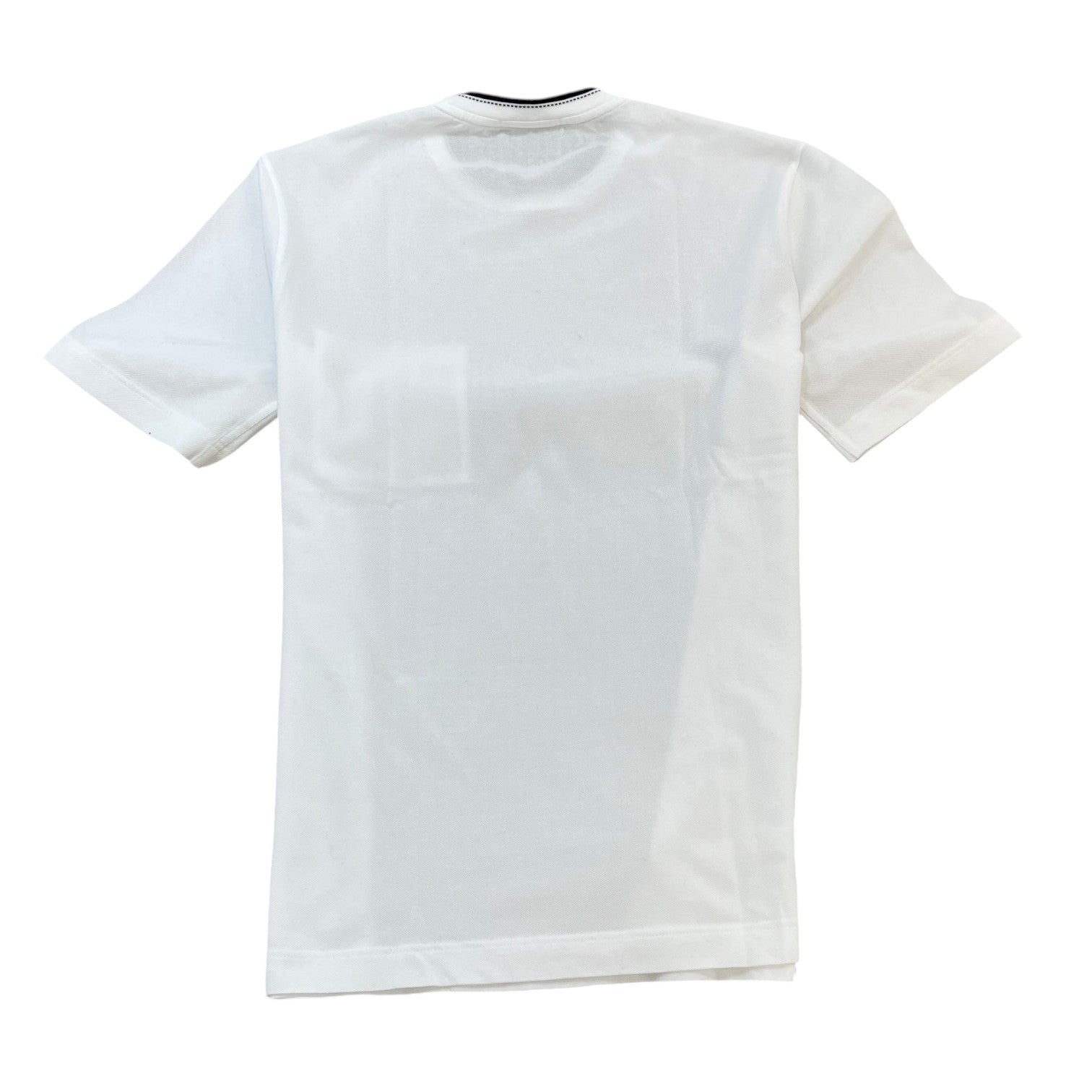 Men's Embroidered H Pocket T-Shirt White Size S - Photo 2